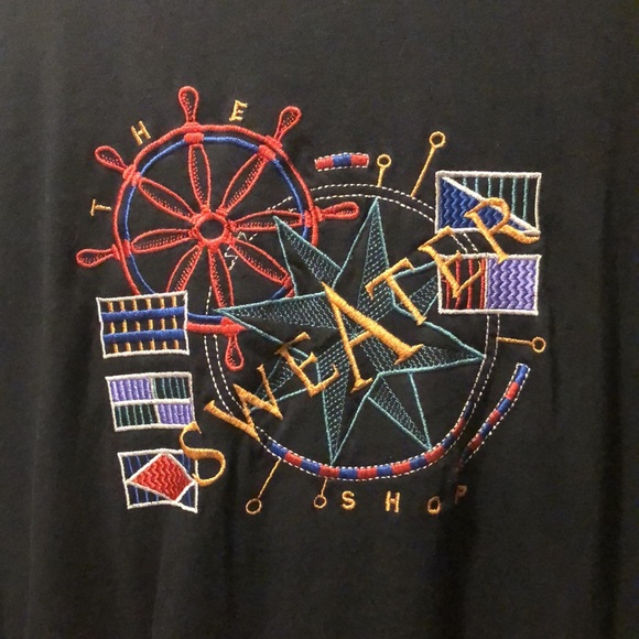 TRUE VINTAGE SINGLE STITCH Sweater Shop t shirt - Picture 2 of 7